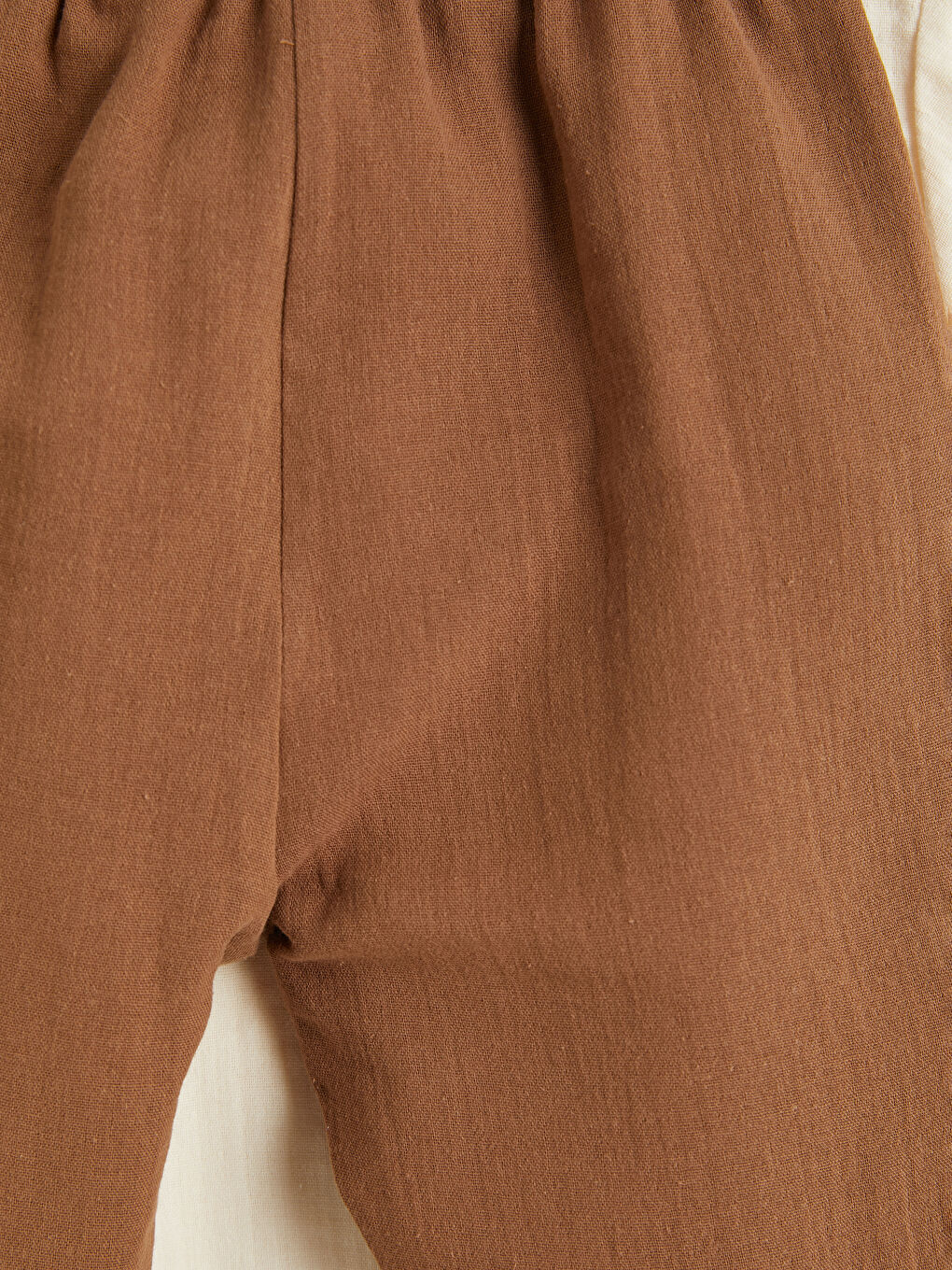 Ekru Erkek Bebek Müslin Tişört ve Pantolon-6