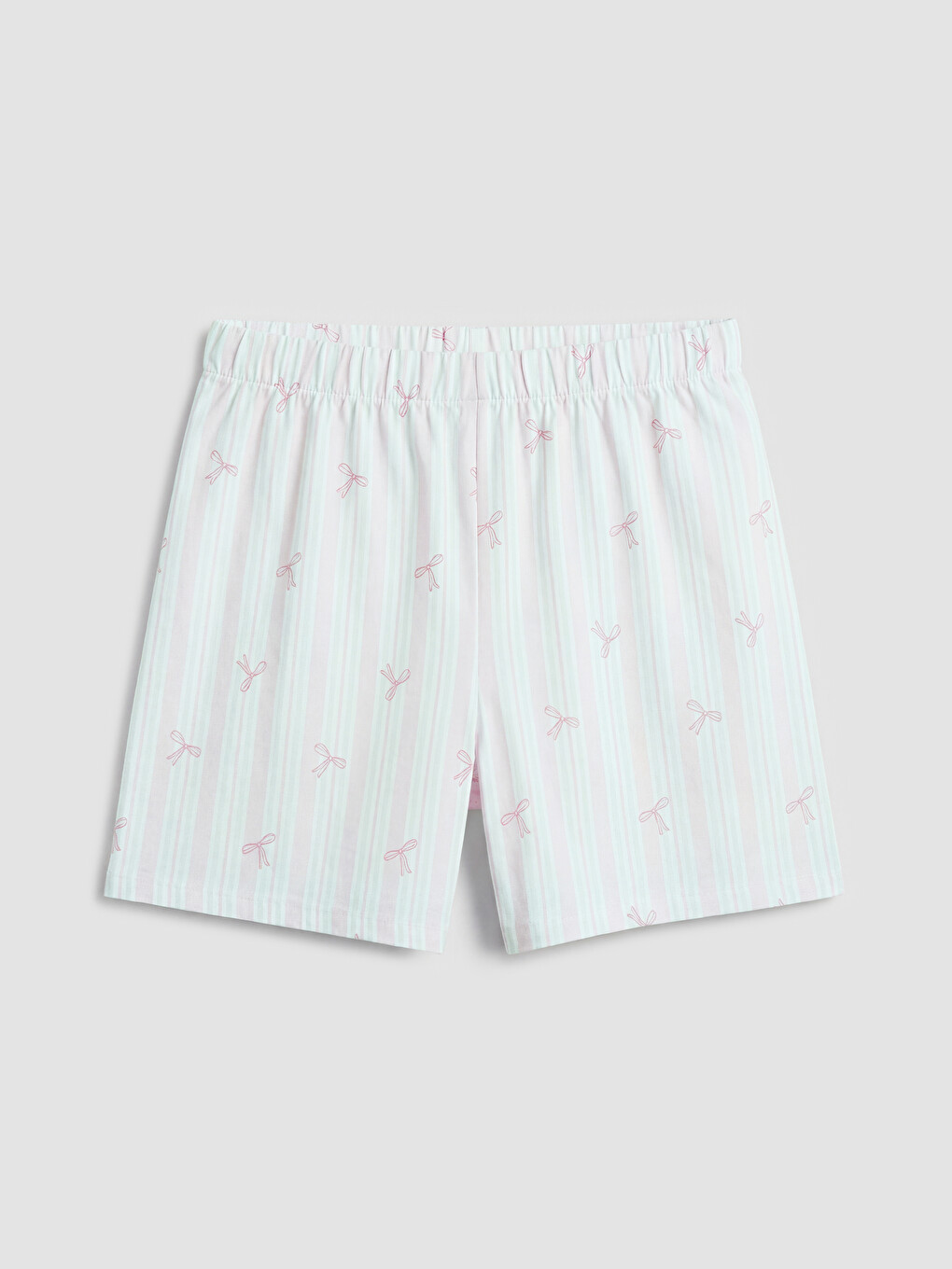 Crew Neck Girls' Shortie Pyjama Set-2