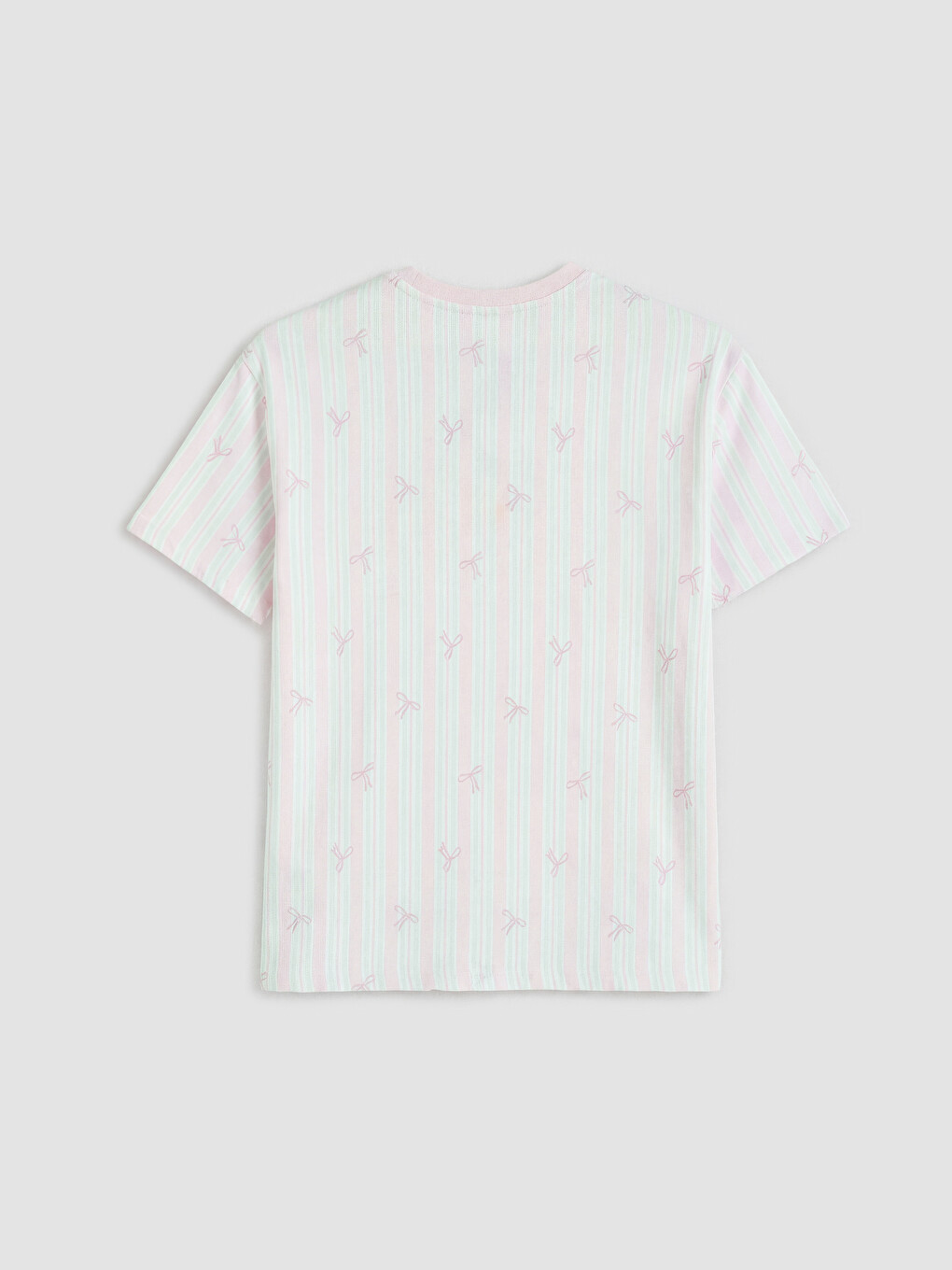 Crew Neck Girls' Shortie Pyjama Set-3