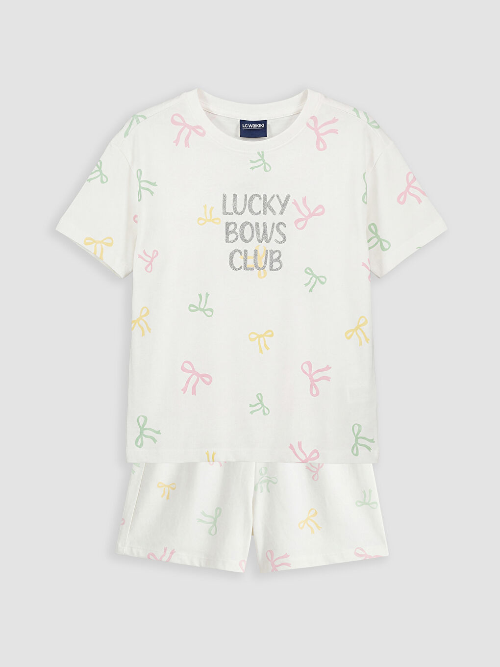 Girl ECRU Shortie Pyjama Set