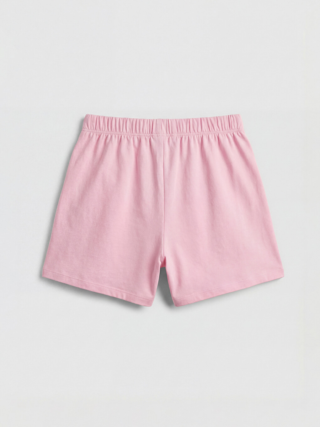 Bisiklet Yaka Kız Çocuk Şortlu Pijama Takım-4