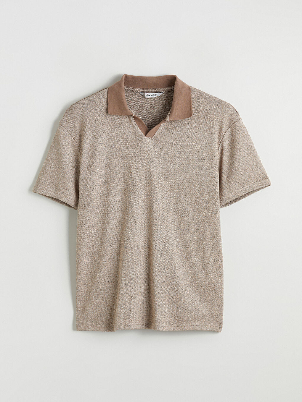 Kahverengi Polo Yaka Erkek Tişört-4