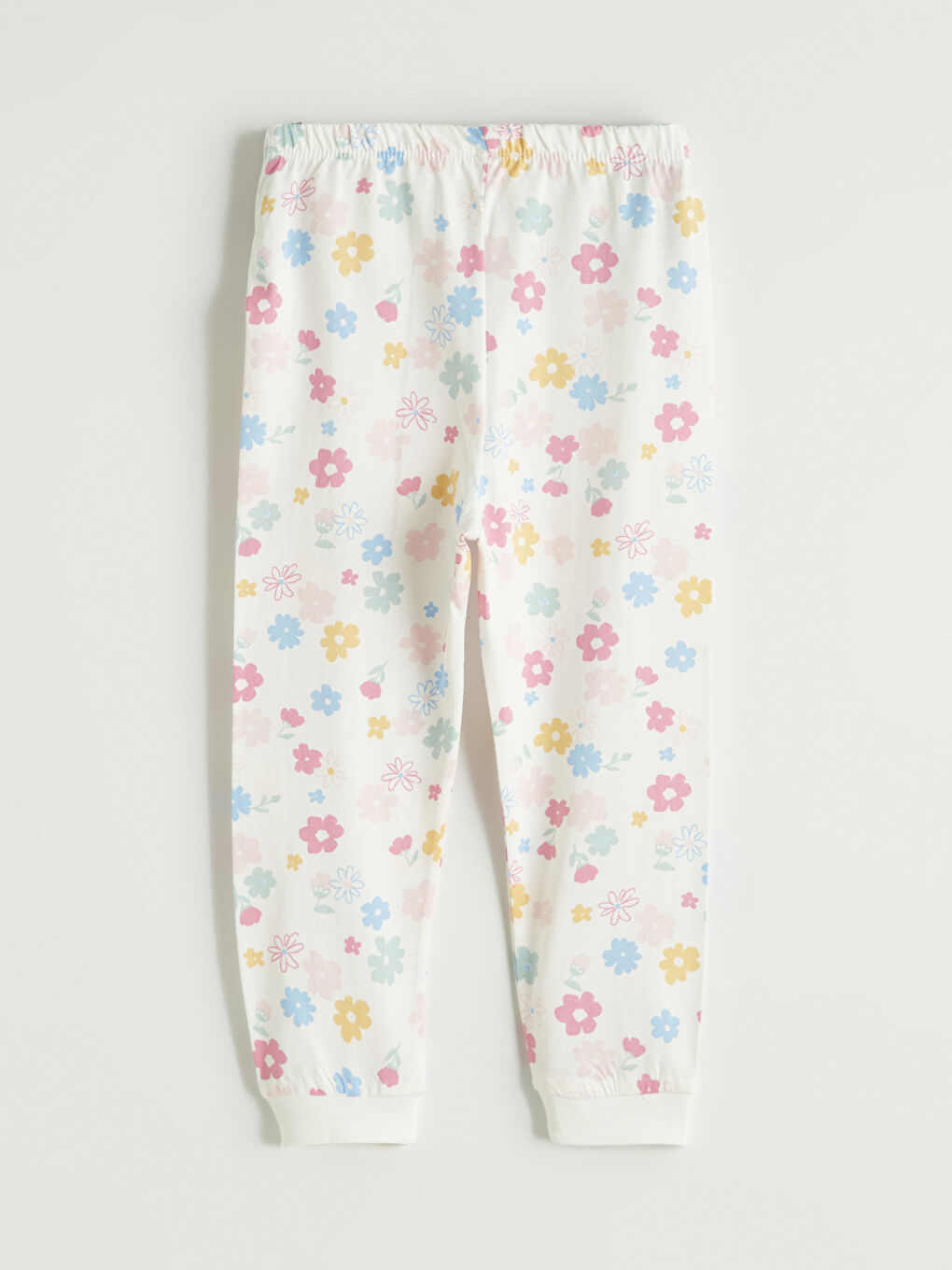 Pembe Baskılı Kız Bebek Çıtçıtlı Body ve Tayt-6