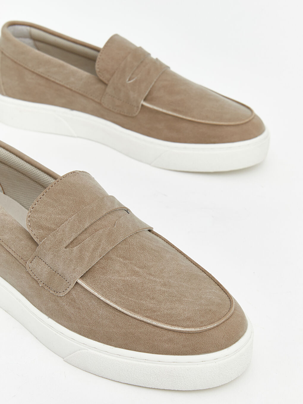 Kahverengi Kalın Tabanlı Erkek Makosen Ayakkabı-2