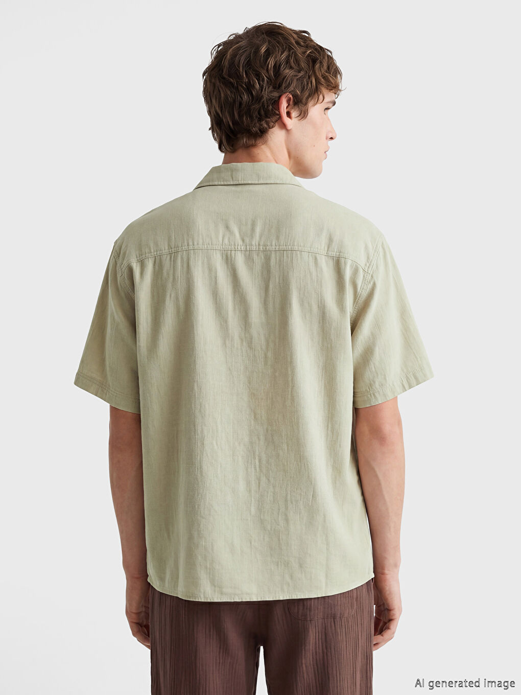 Loose Fit Men's Jean Shirt-3