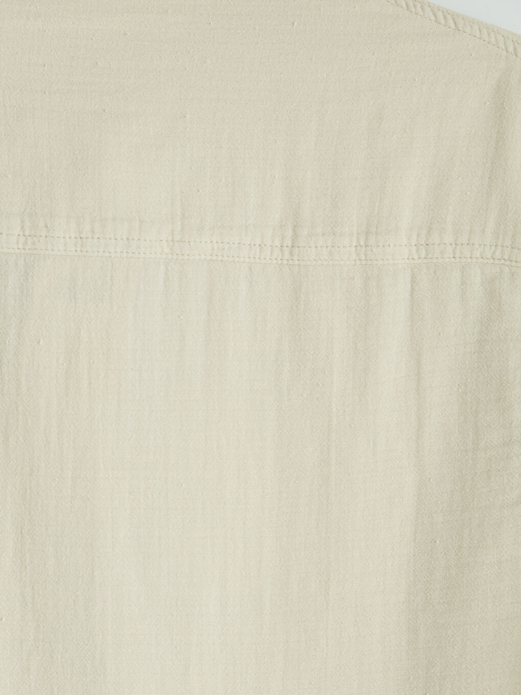 Bej Loose Fit Erkek Jean Gömlek-3