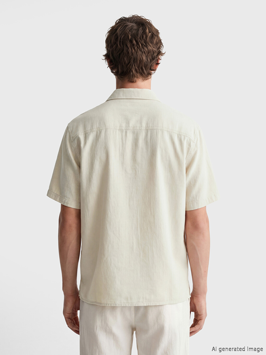 Loose Fit Men's Jean Shirt-3