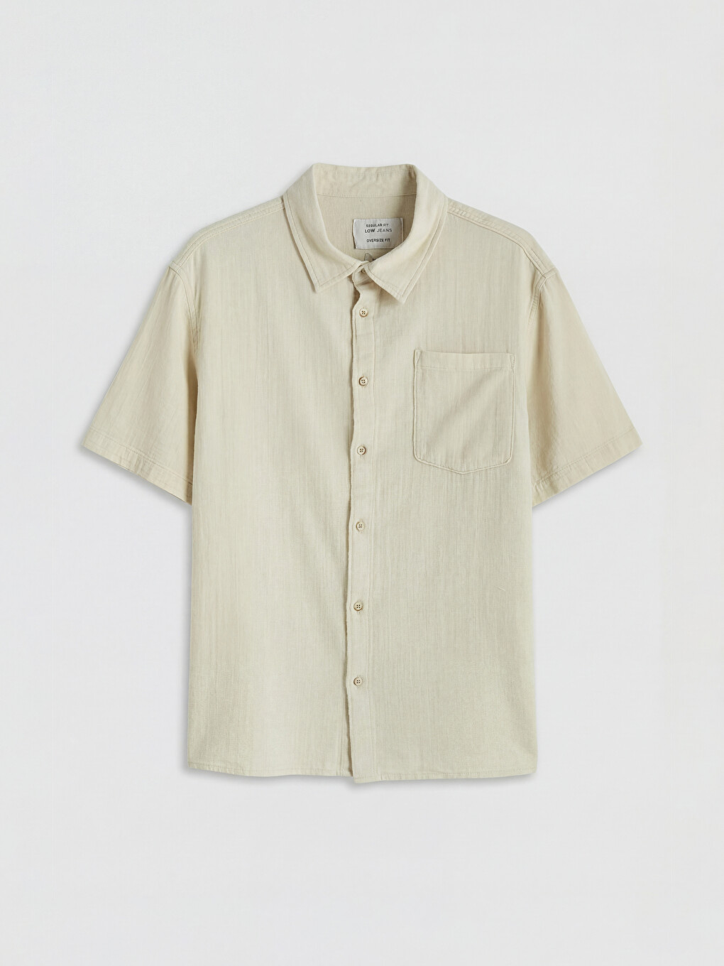 Loose Fit Men's Jean Shirt-4