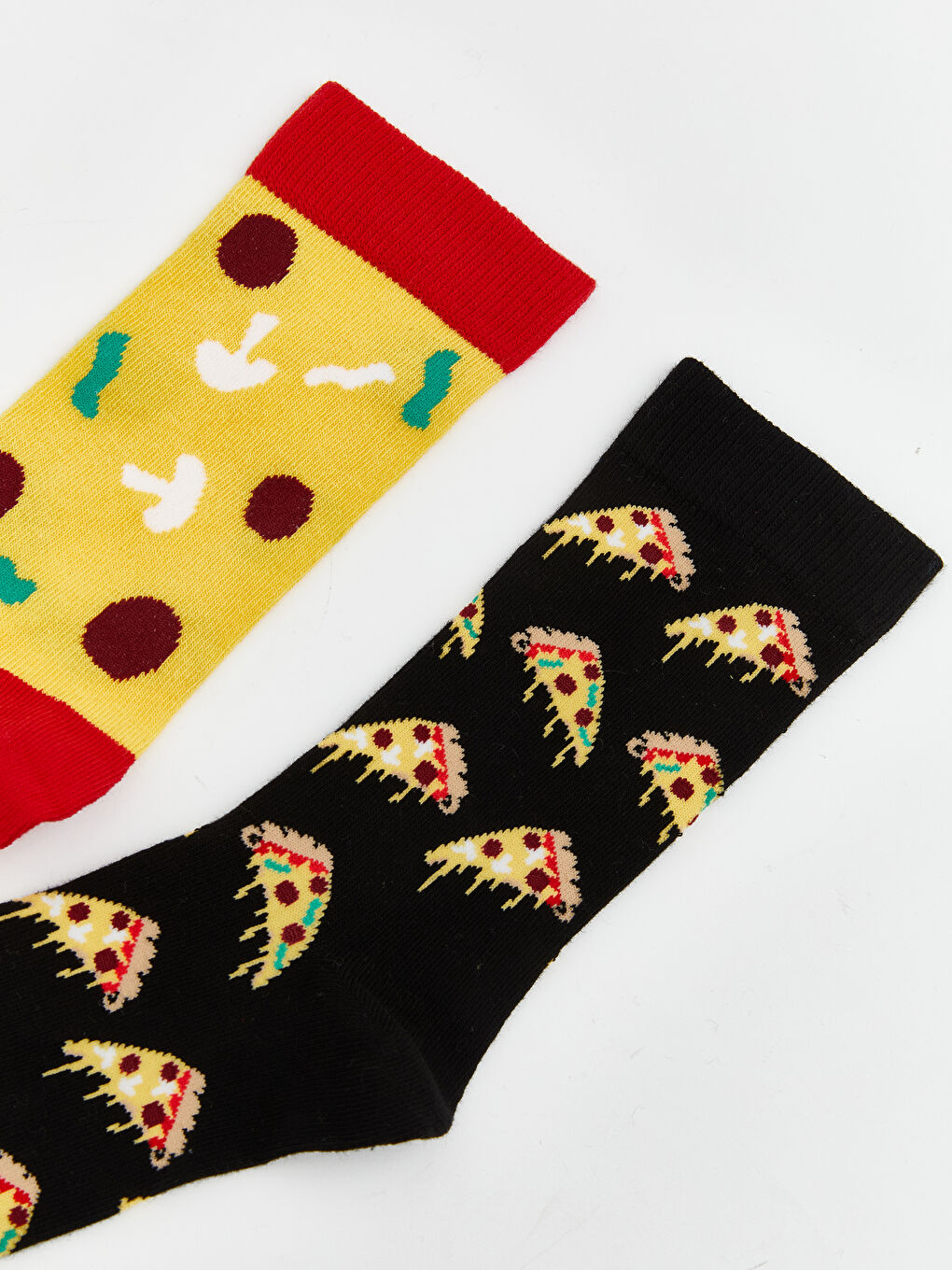 Siyah Desenli Erkek Çocuk Soket Çorap 2'li-1