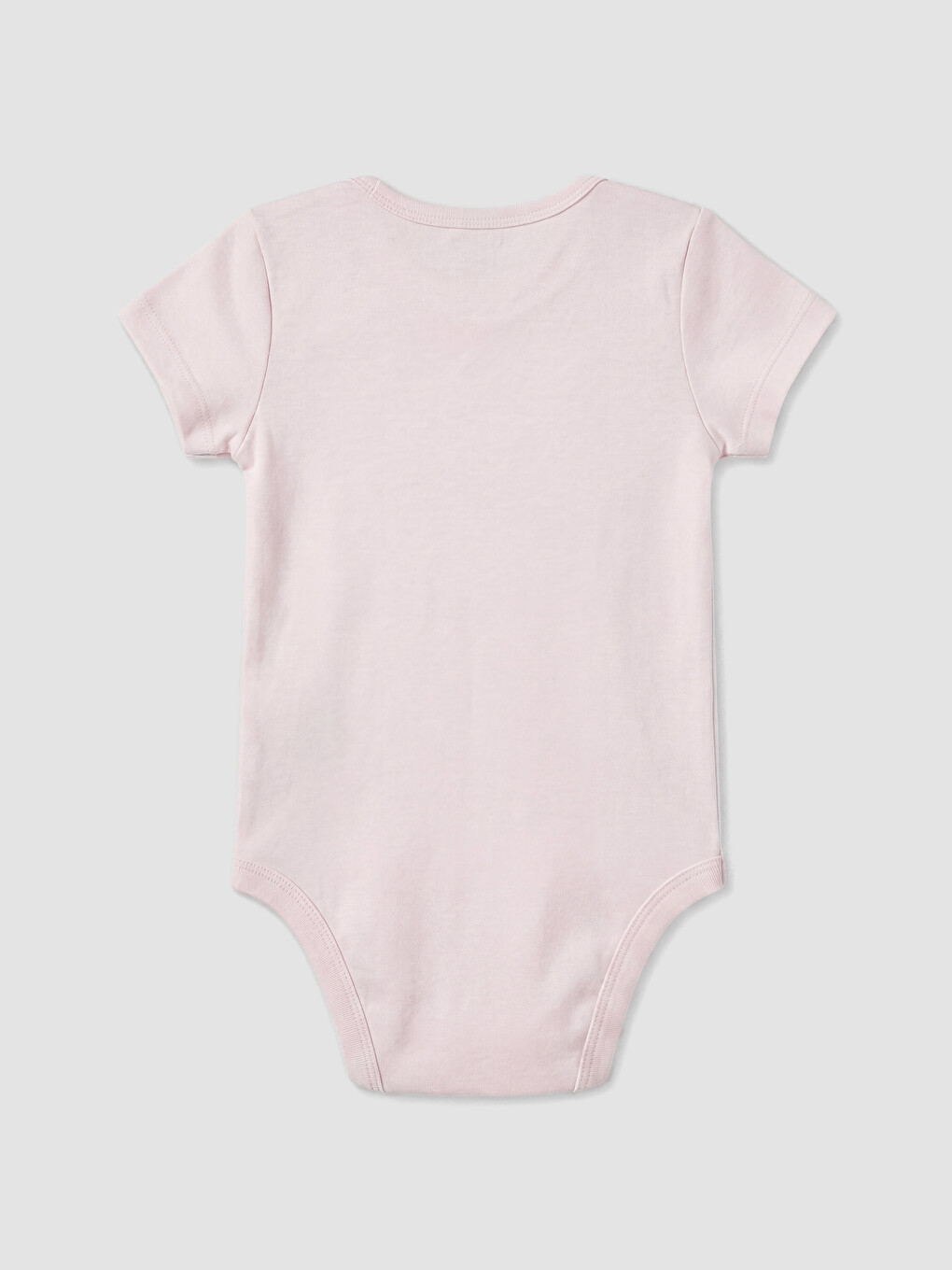 Pembe Barbie Baskılı Kız Bebek Çıtçıtlı Body 2'li-2