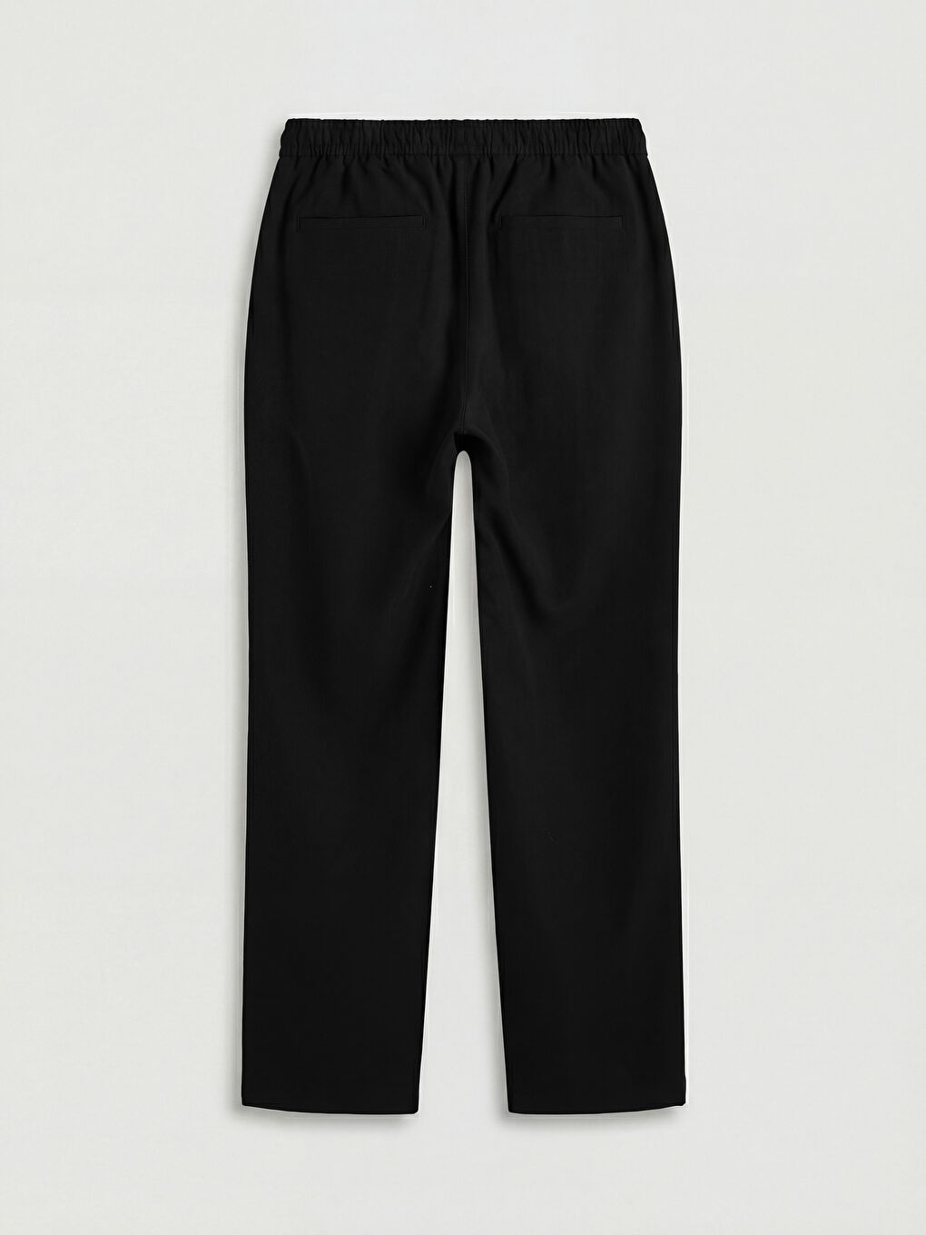 Siyah Standart Kalıp Erkek Pantolon-1