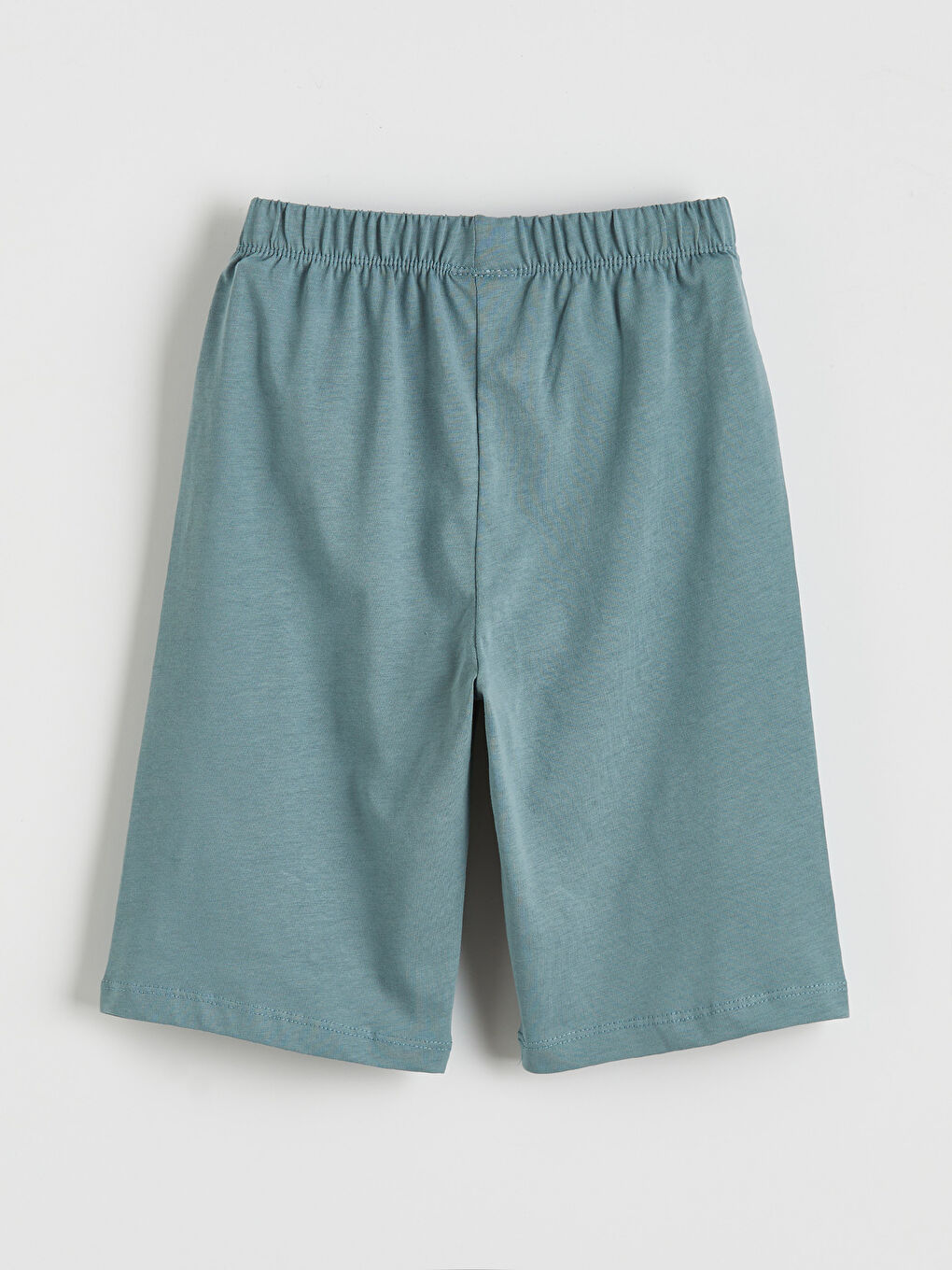 Mavi Baskılı Erkek Çocuk Şortlu Pijama Takımı-4