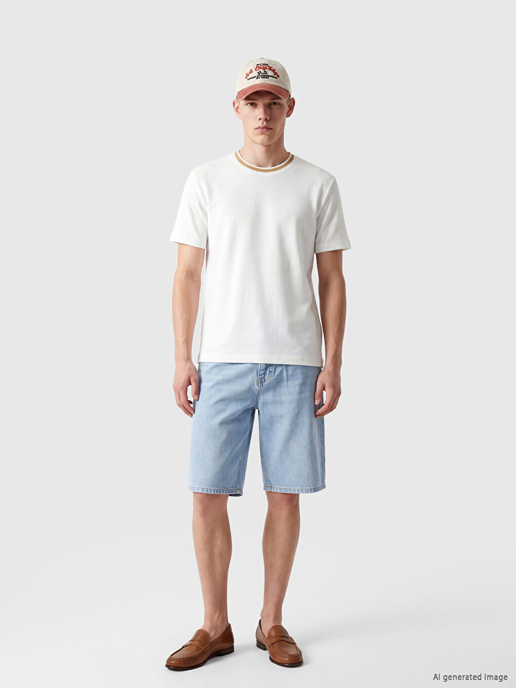 Crew Neck Pique Men's T-Shirt-1