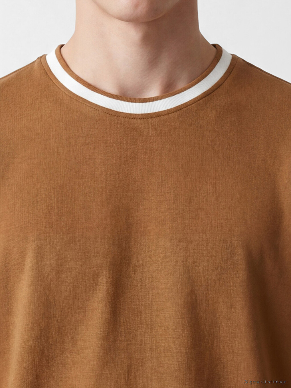 Crew Neck Pique Men's T-Shirt-2