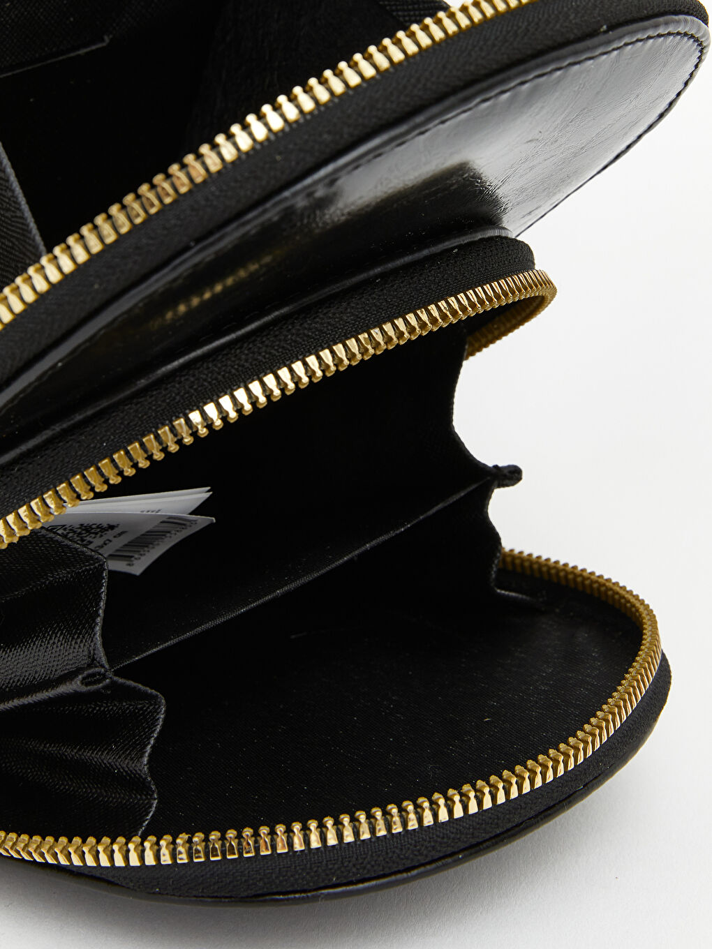 Siyah Deri Görünümlü Kadın Omuz Çantası-4