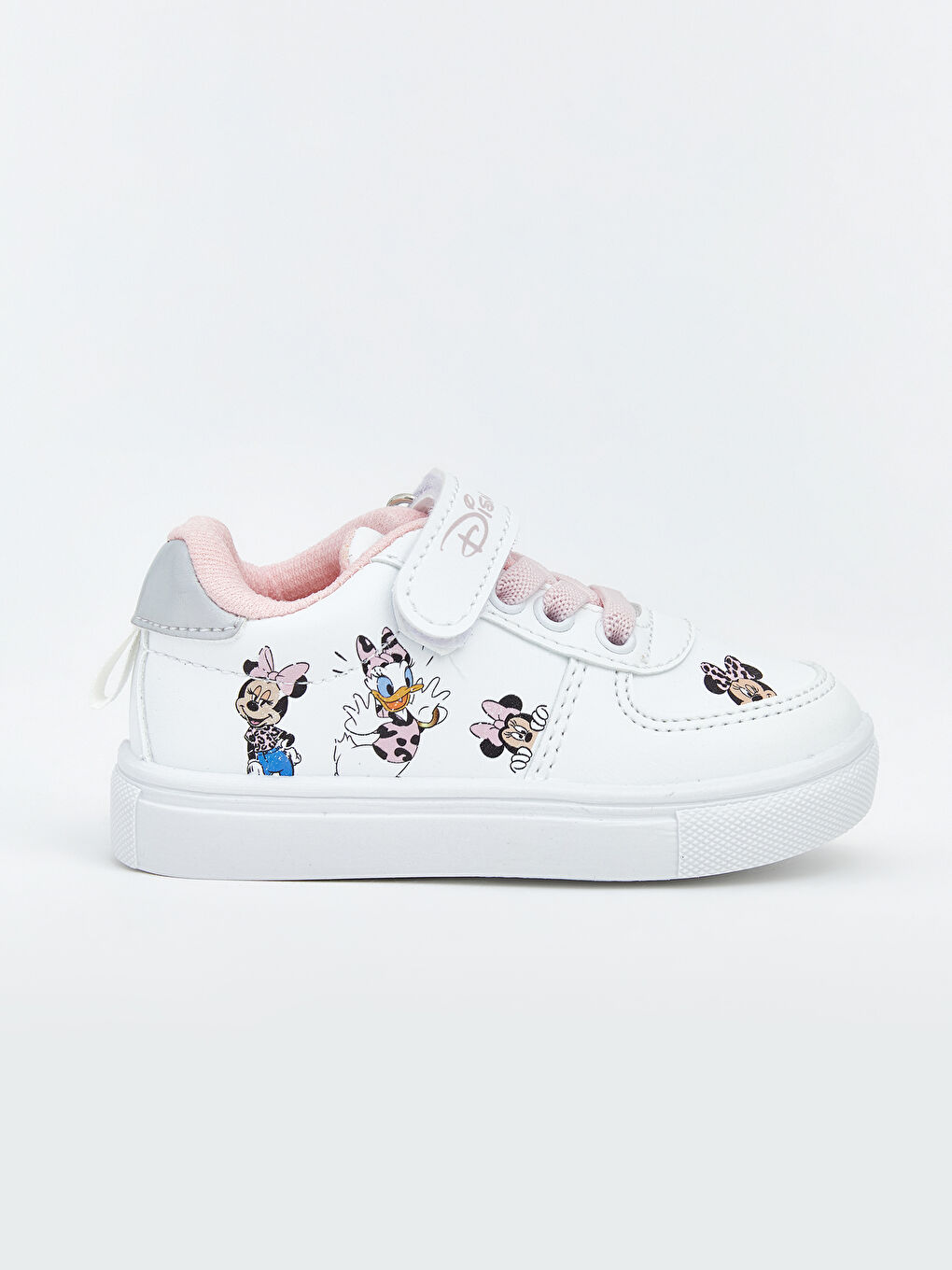 Beyaz Minnie Mouse Baskılı Kız Bebek Spor Ayakkabı-1