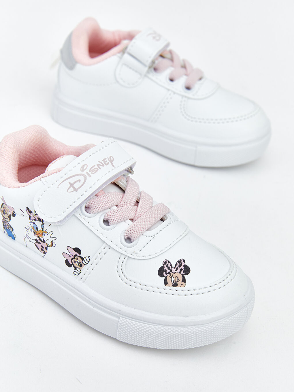 Beyaz Minnie Mouse Baskılı Kız Bebek Spor Ayakkabı-2