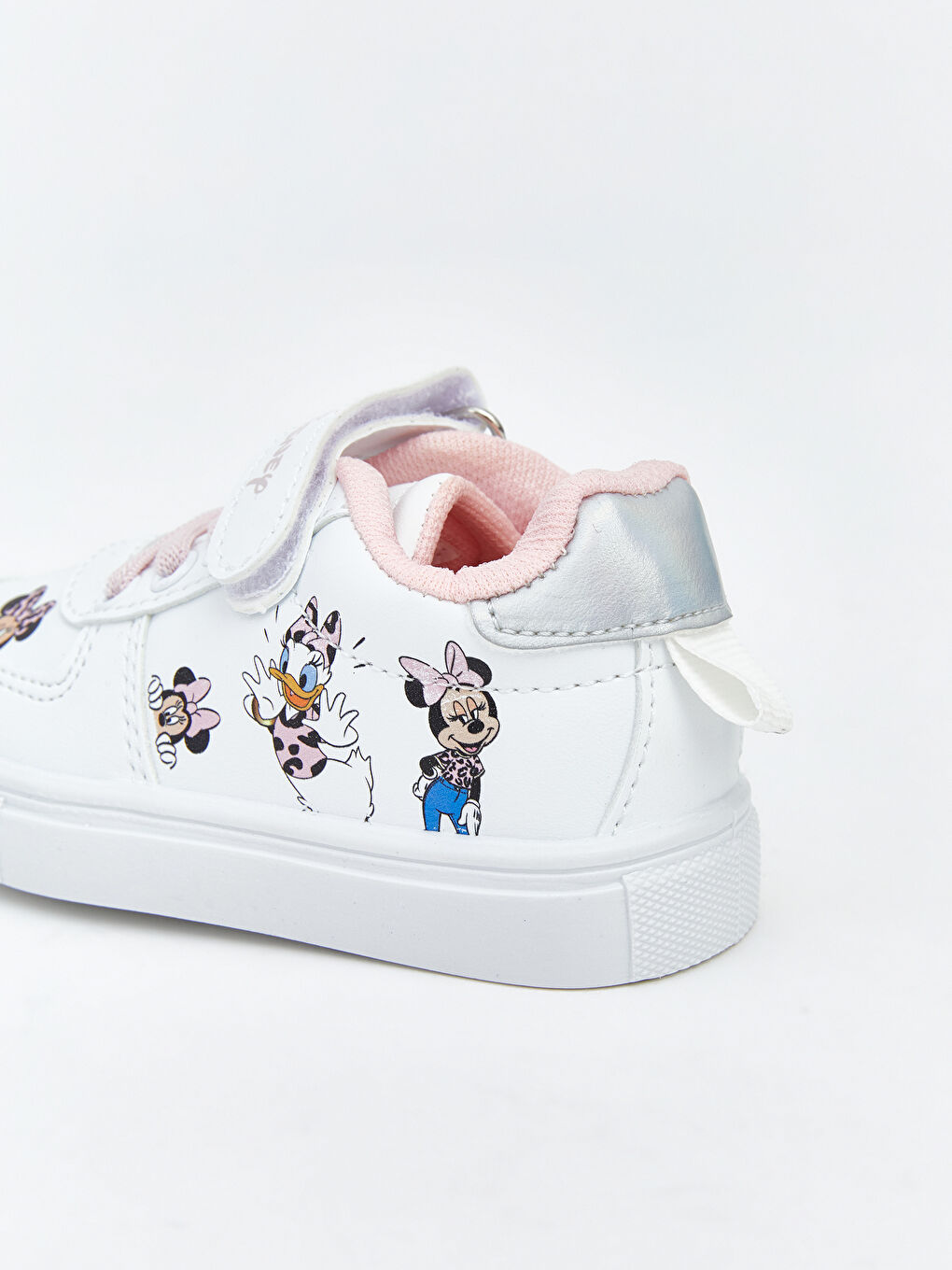 Beyaz Minnie Mouse Baskılı Kız Bebek Spor Ayakkabı-4
