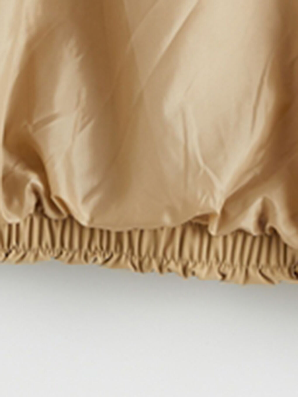 Bej Dik Yaka Oversize Kadın Trençkot-6