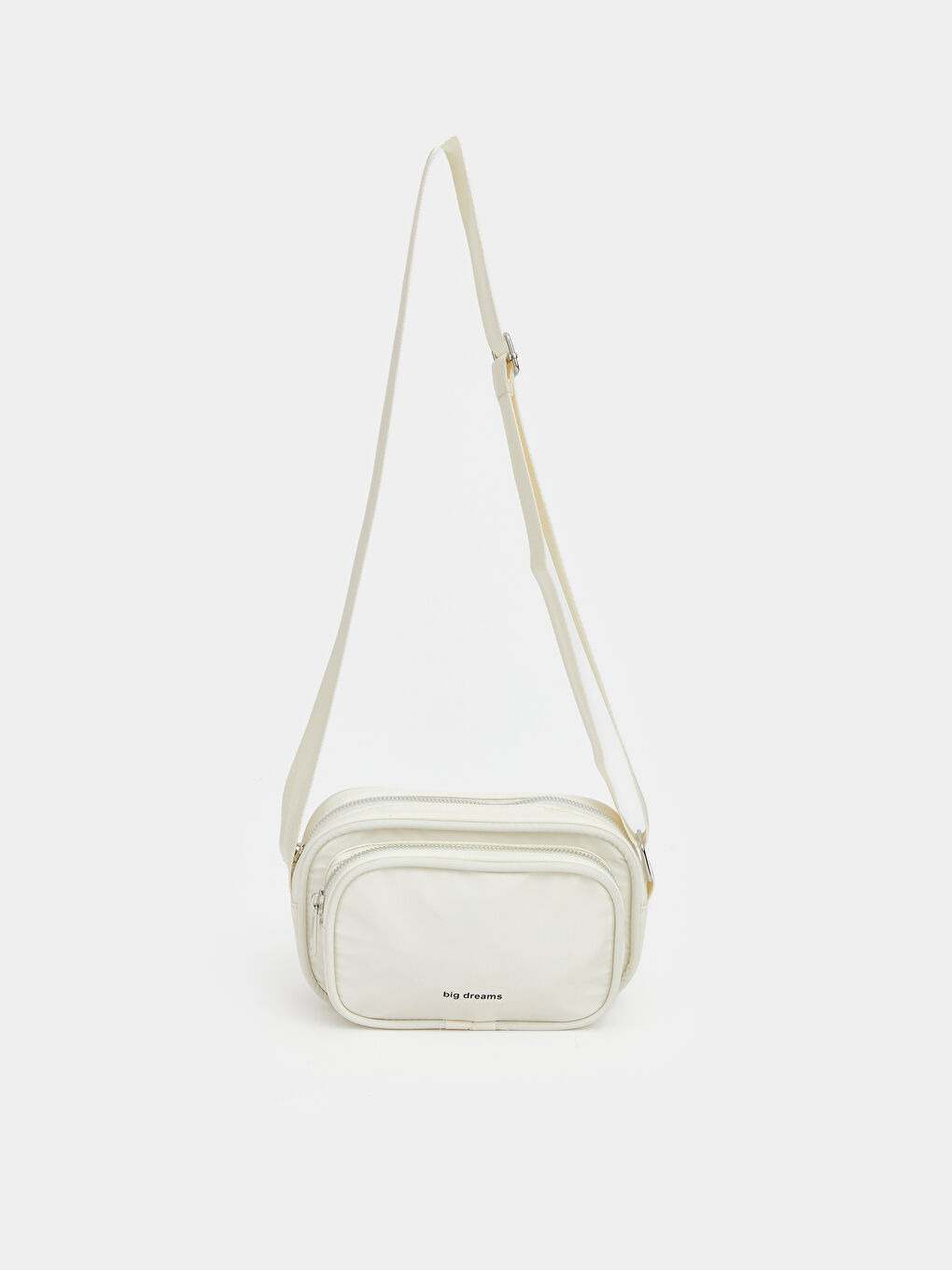 Ekru Baskılı Kız Çocuk Omuz Çantası