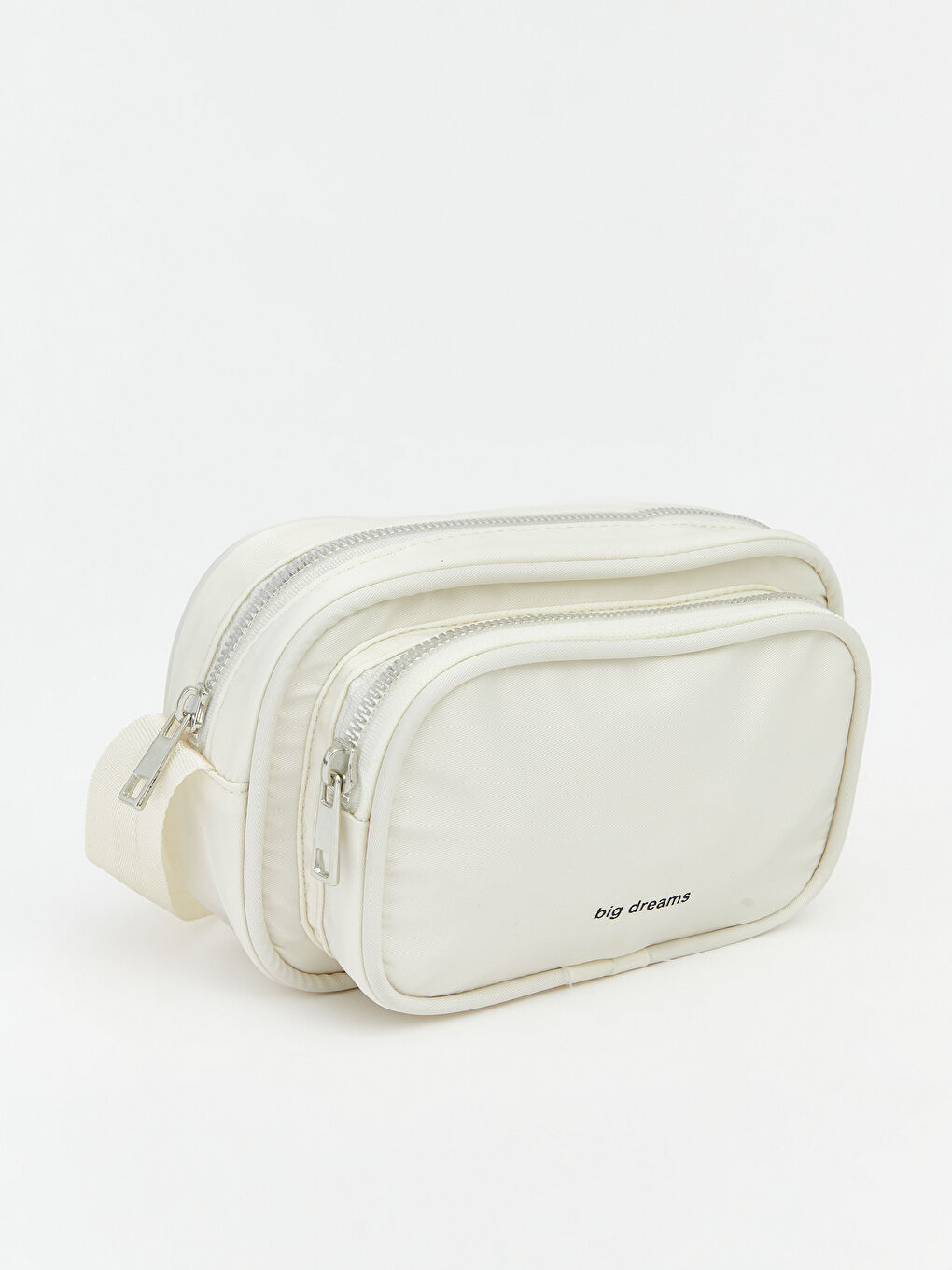 Ekru Baskılı Kız Çocuk Omuz Çantası-1