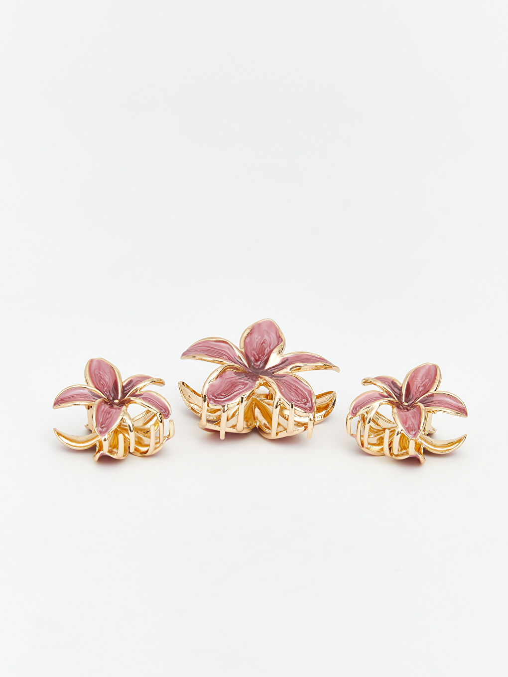 Floral Hair Clip Set of Three-1