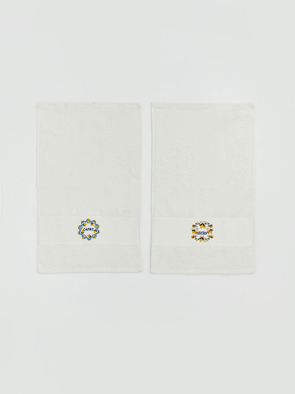 ნაბეჭდი ბამბის სტუმრის პირსახოცი 30x50 სმ 2 ცალიანი პაკეტი-2