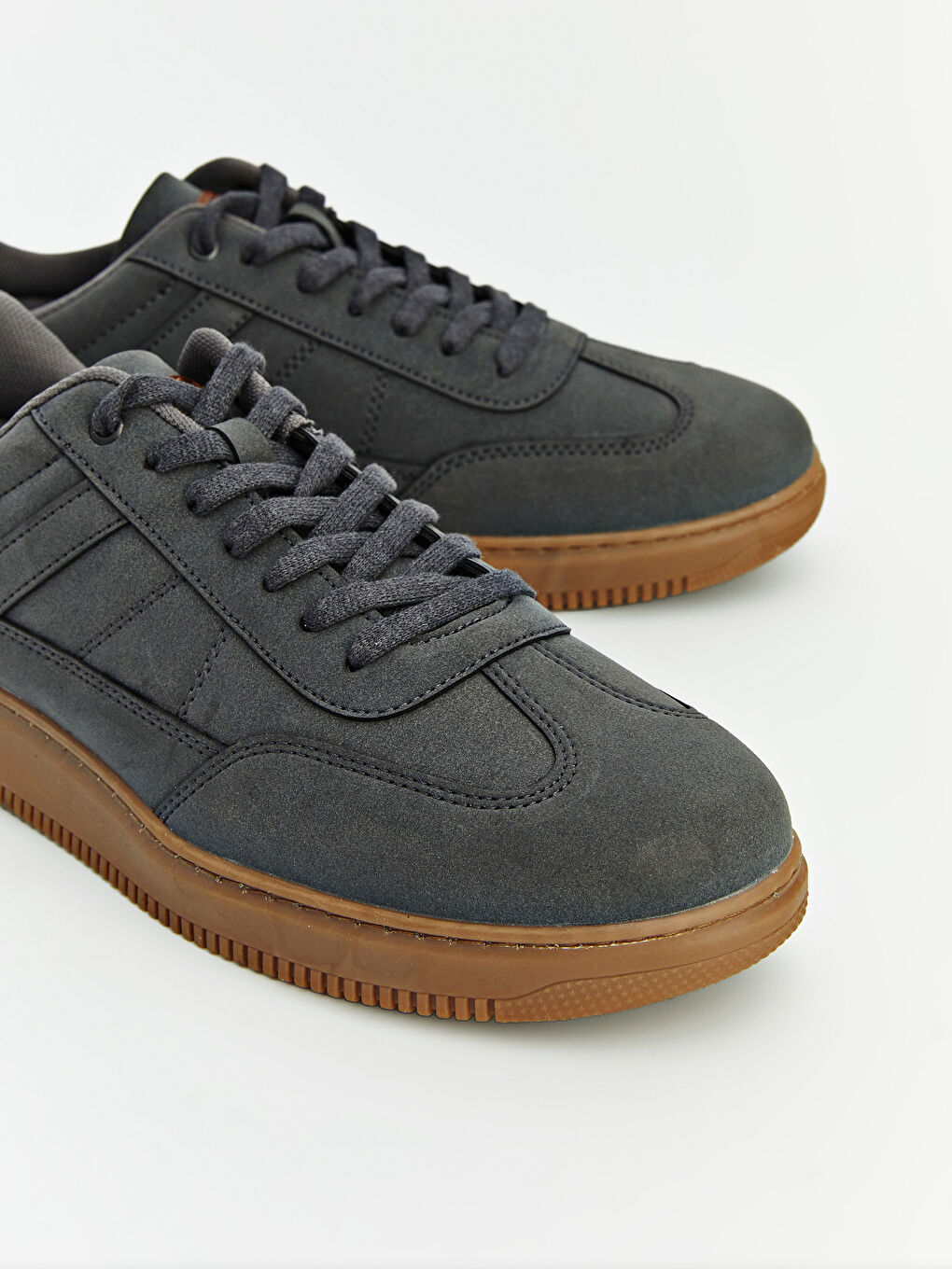 Antrasit Bağcıklı Erkek Sneaker Ayakkabı-1