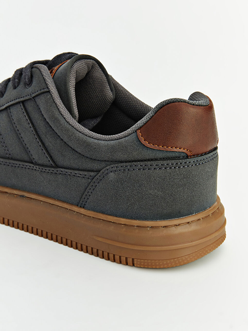 Antrasit Bağcıklı Erkek Sneaker Ayakkabı-3