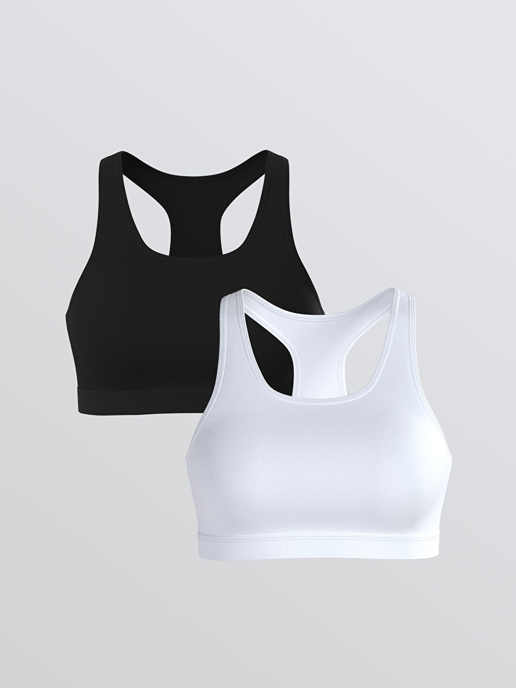 Wireless and Unpadded Bustier, Set of Two