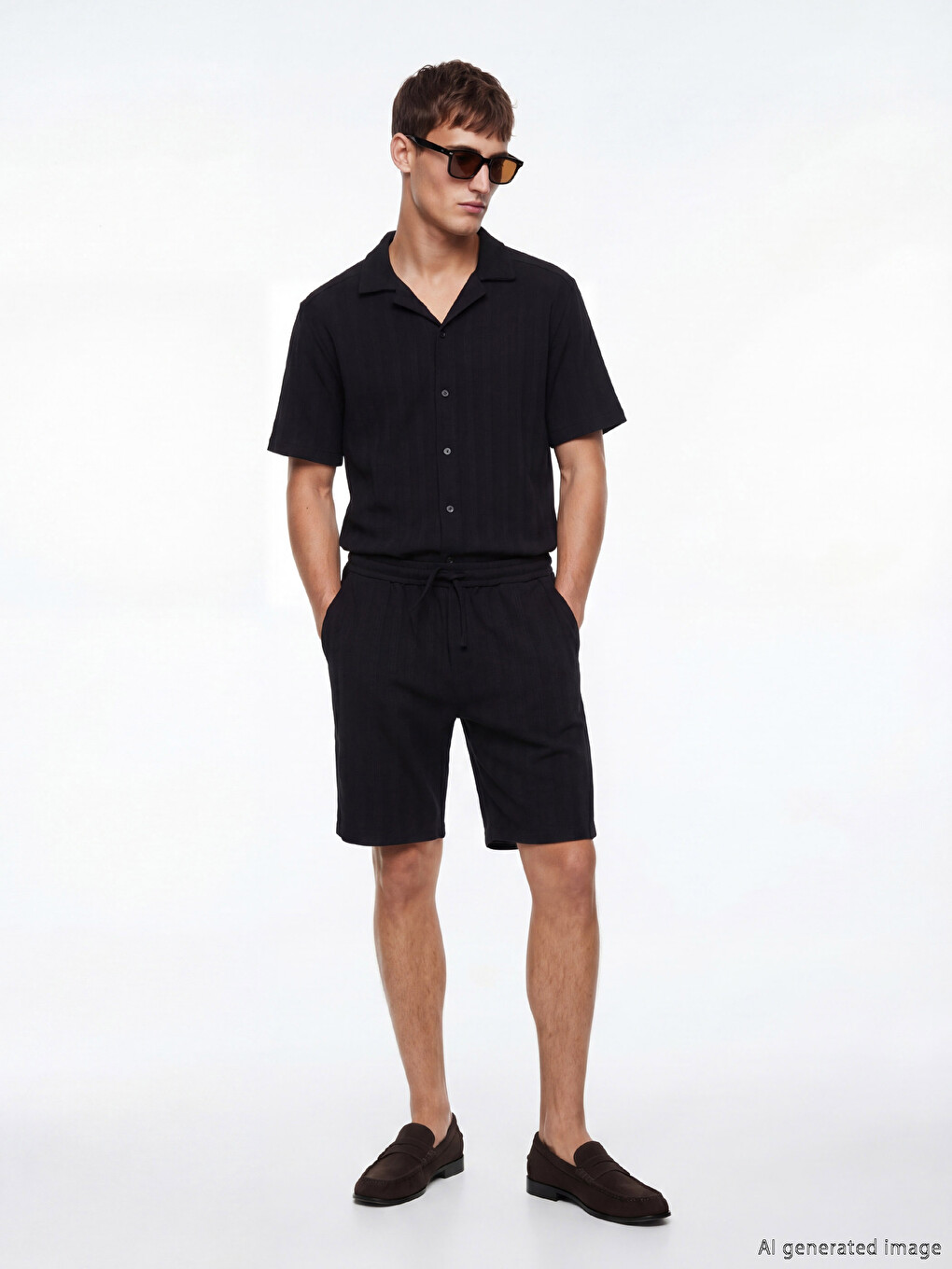 Shorts Homme Régulier Dobby