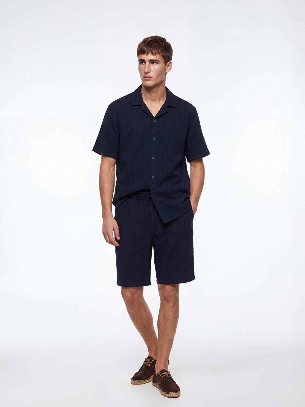 Regular Fit Dobby Men's Shorts