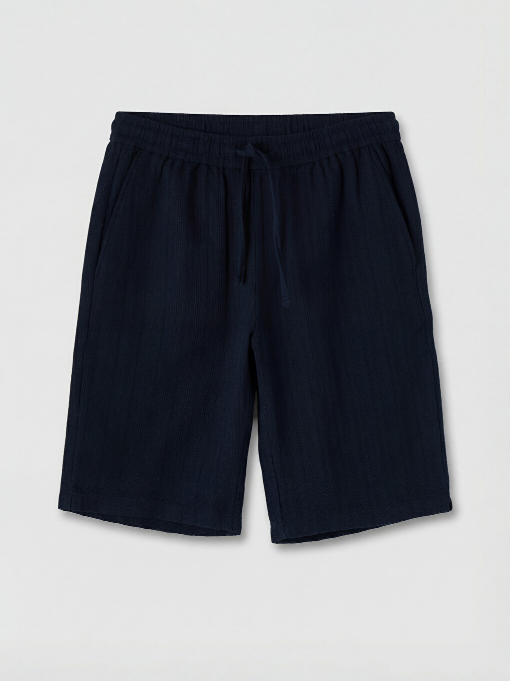 Regular Fit Dobby Men's Shorts-1