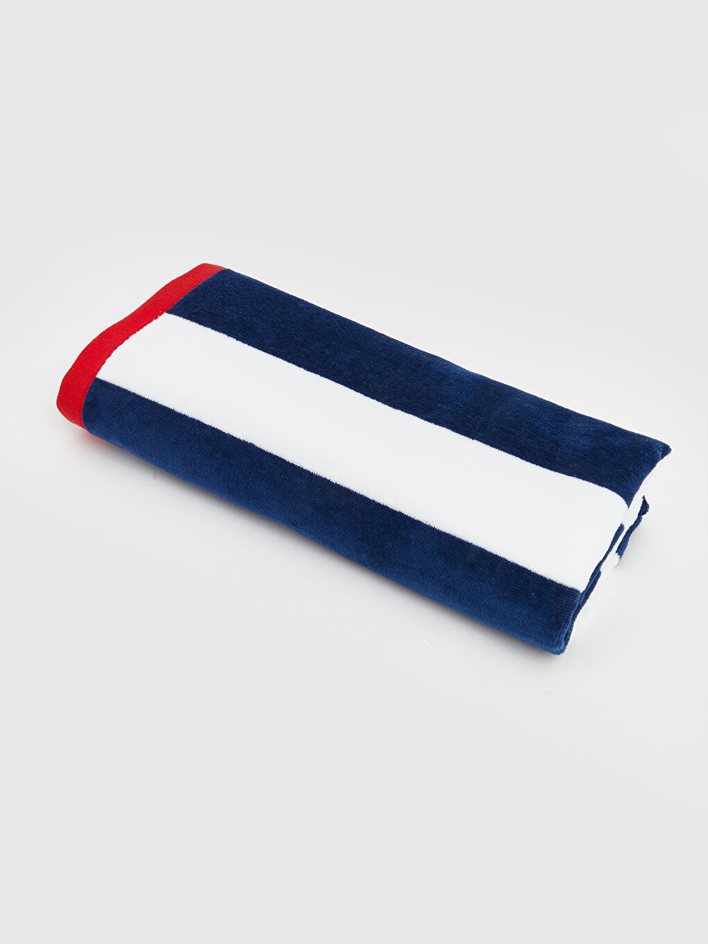 Lacivert Çizgili Kadın Plaj Havlusu 70x150 cm-1