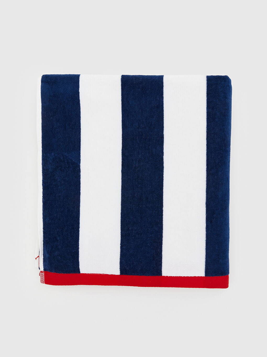 Lacivert Çizgili Kadın Plaj Havlusu 70x150 cm-3