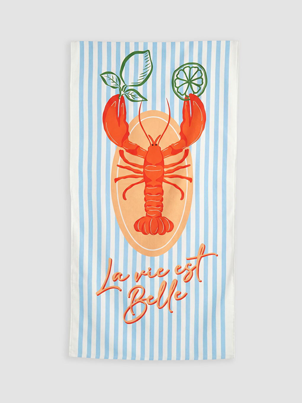 Karışık Çizgili Baskılı Kadın Plaj Havlusu 70x150 cm-1