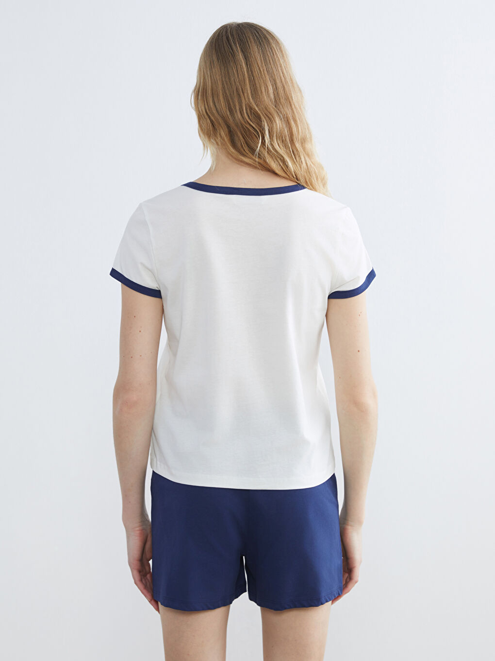 Teddy Bear Printed Women's Shortie Pyjama Set-3