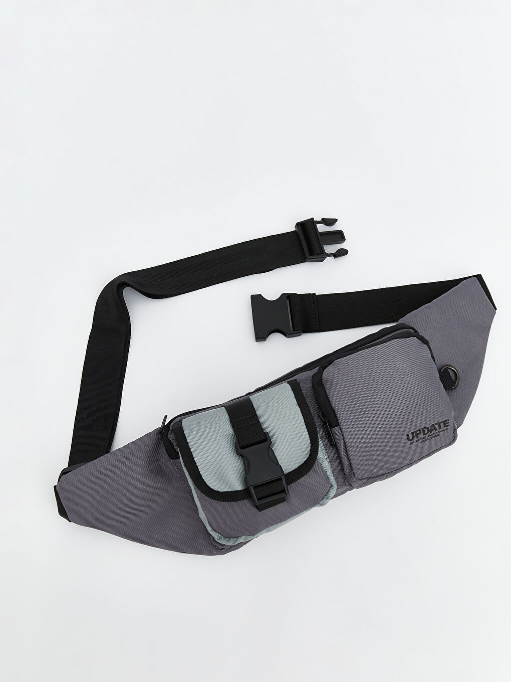 حقيبة خصر انثراسايت / رمادي داكن رجل-1