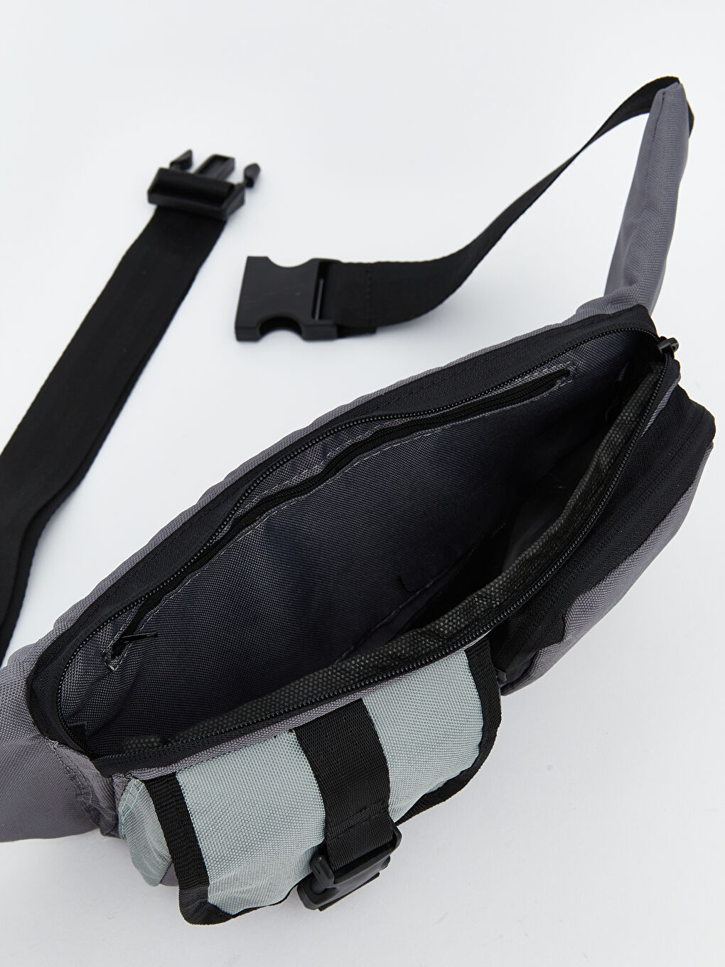 حقيبة خصر انثراسايت / رمادي داكن رجل-4