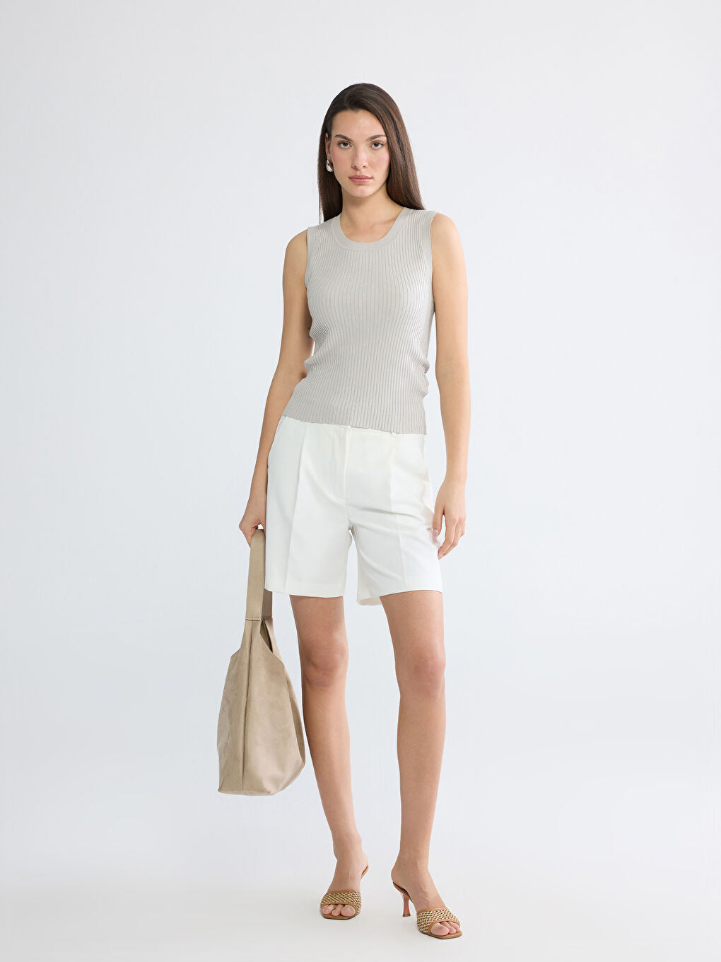 Woman GREY Tank Top-1