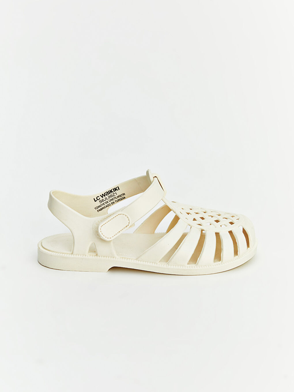 Bej Cırt Cırtlı Kız Bebek Sandalet-2