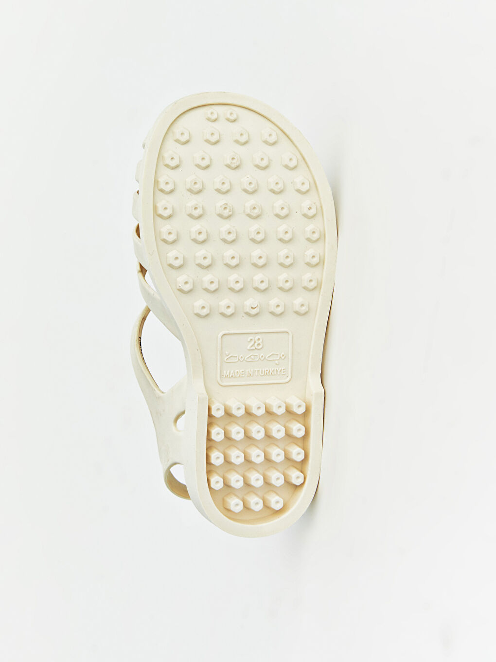 Bej Cırt Cırtlı Kız Bebek Sandalet-4