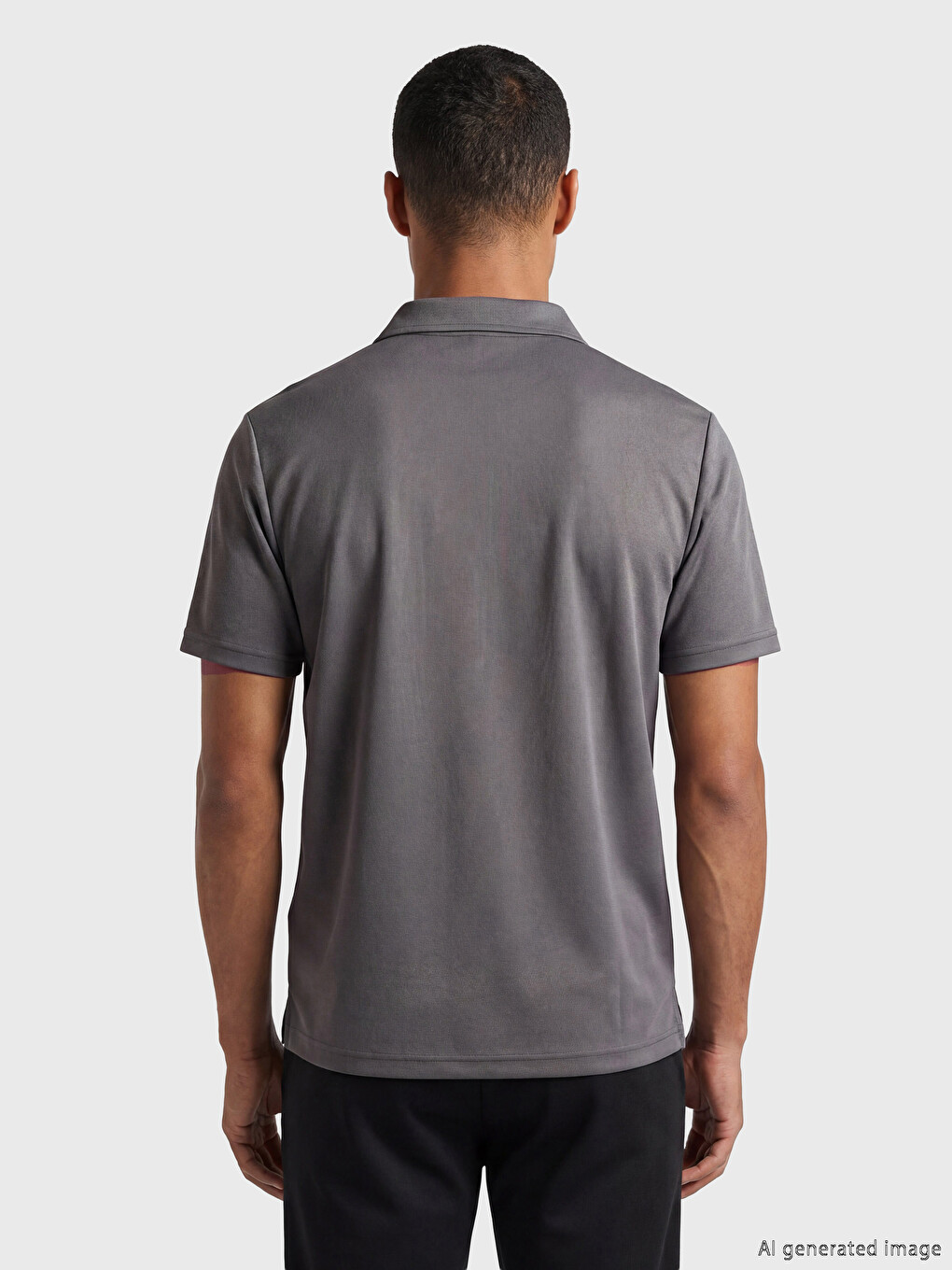 T-shirt Sportive Për Meshkuj Me Jakë Polo-3