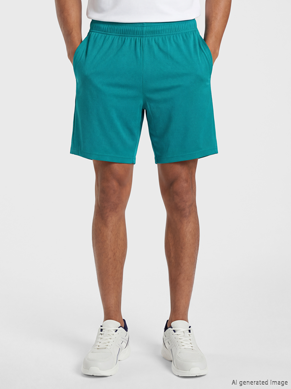 Man Green Active Shorts-1