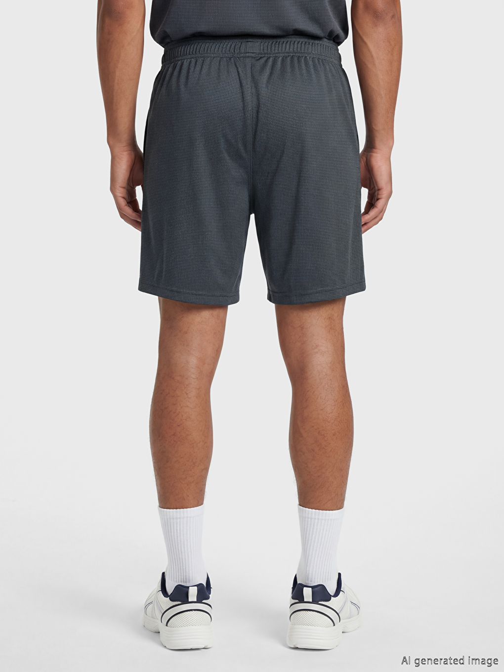 Gri Rahat Kalıp Erkek Spor Şort-3