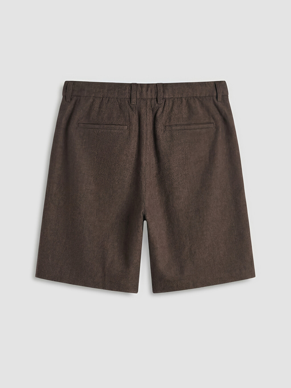 Relax Fit Linen Look Men's Shorts-5