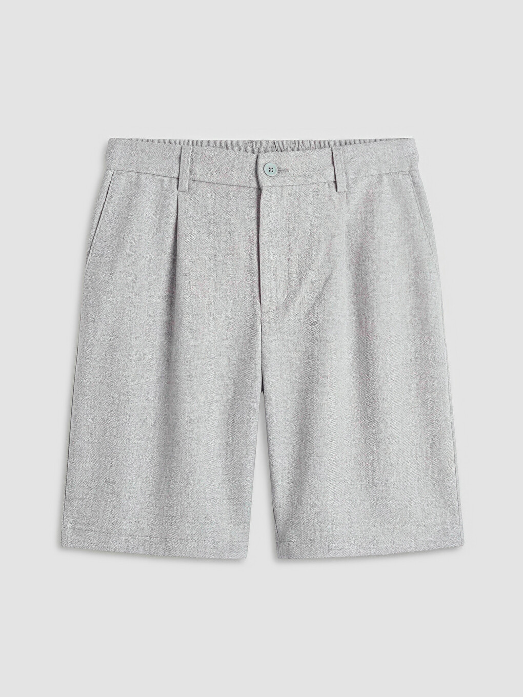 Relax Fit Linen Look Men's Shorts-4