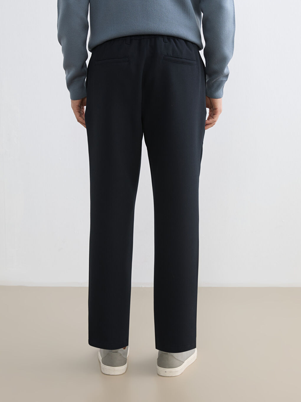 Lacivert Standart Kalıp Erkek Pantolon-3