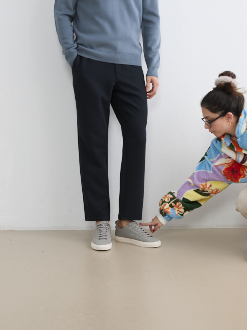 Lacivert Standart Kalıp Erkek Pantolon-4