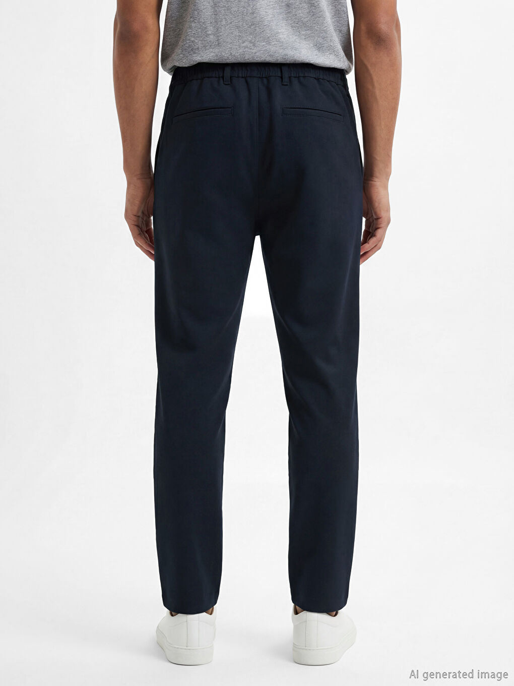 Lacivert Standart Kalıp Erkek Pantolon-2